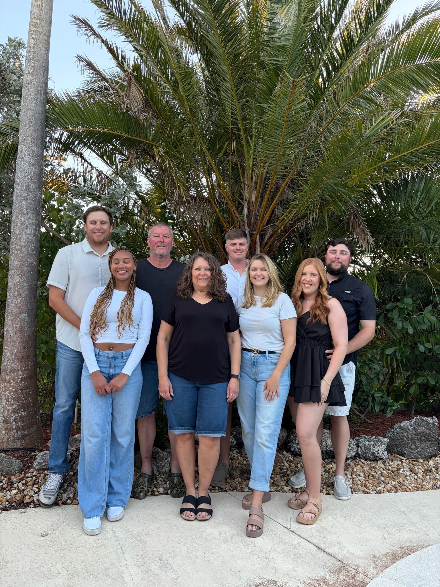 Out back in pool area