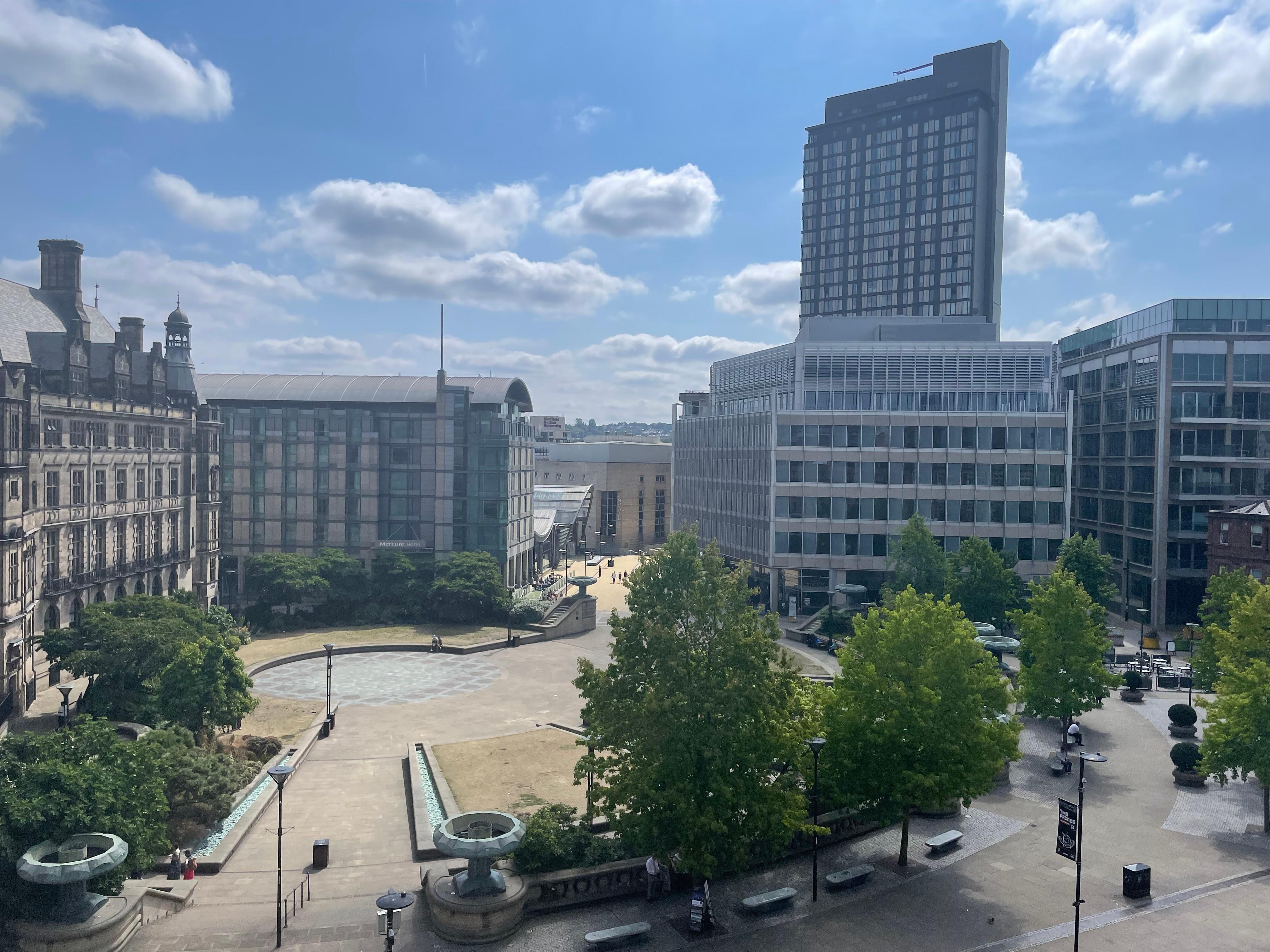 View from roof terrace