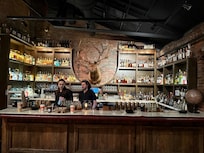 A nearby bar, Order of the Ace. Great mixed drinks and food
