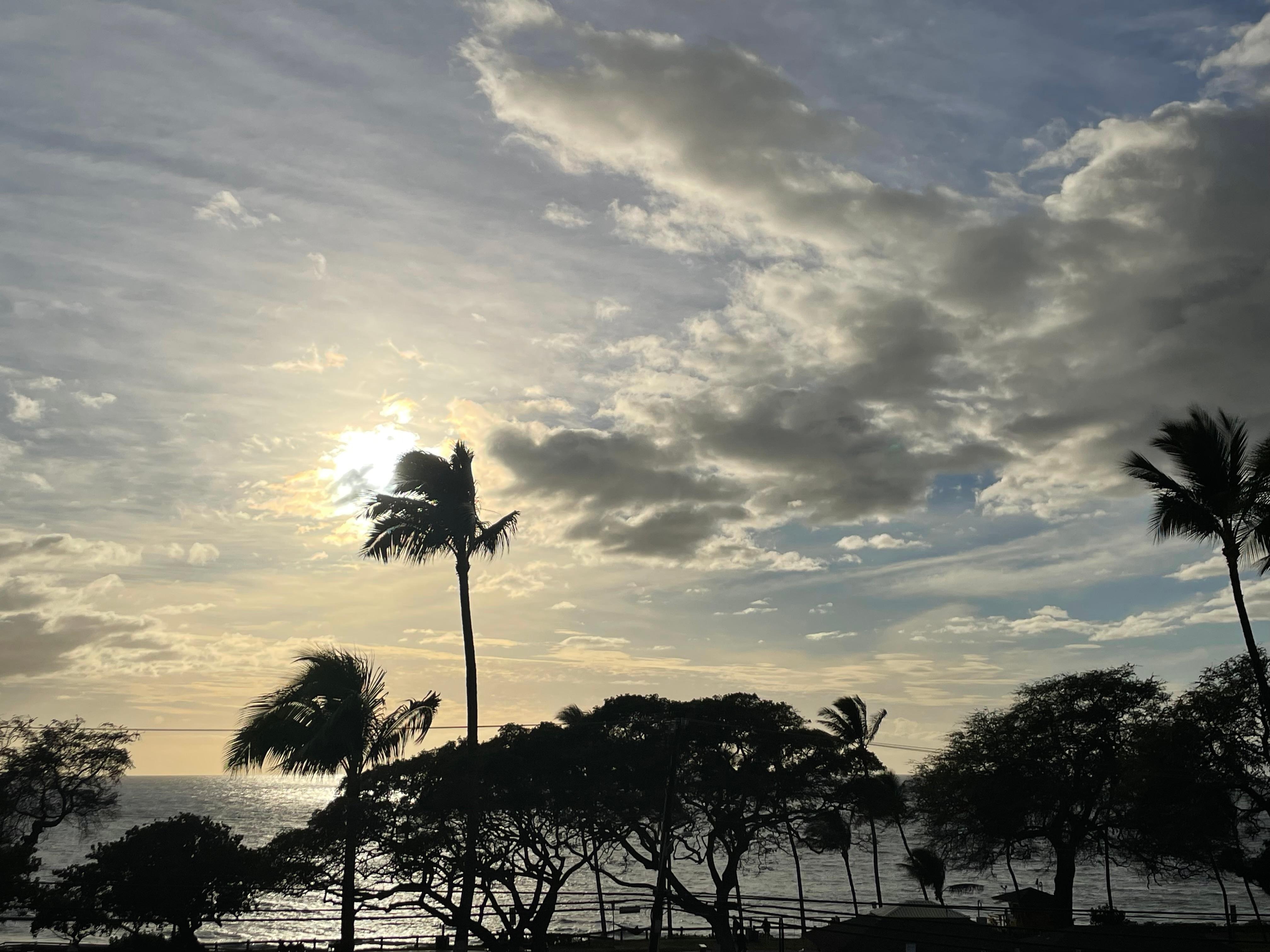 Evening view from lanai!