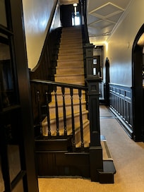 First flight of stairs inside