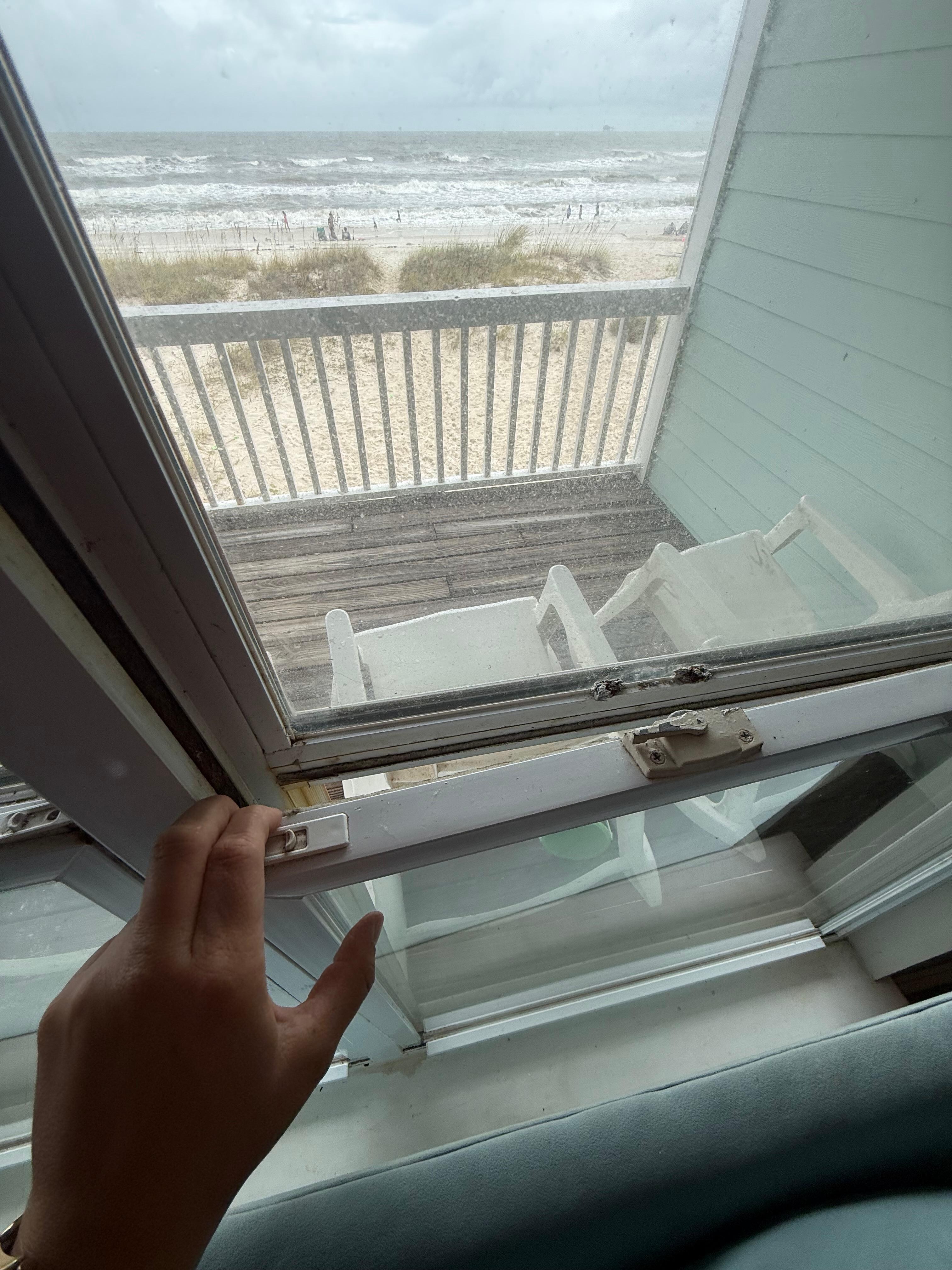 Window by tv wouldn’t even latch 