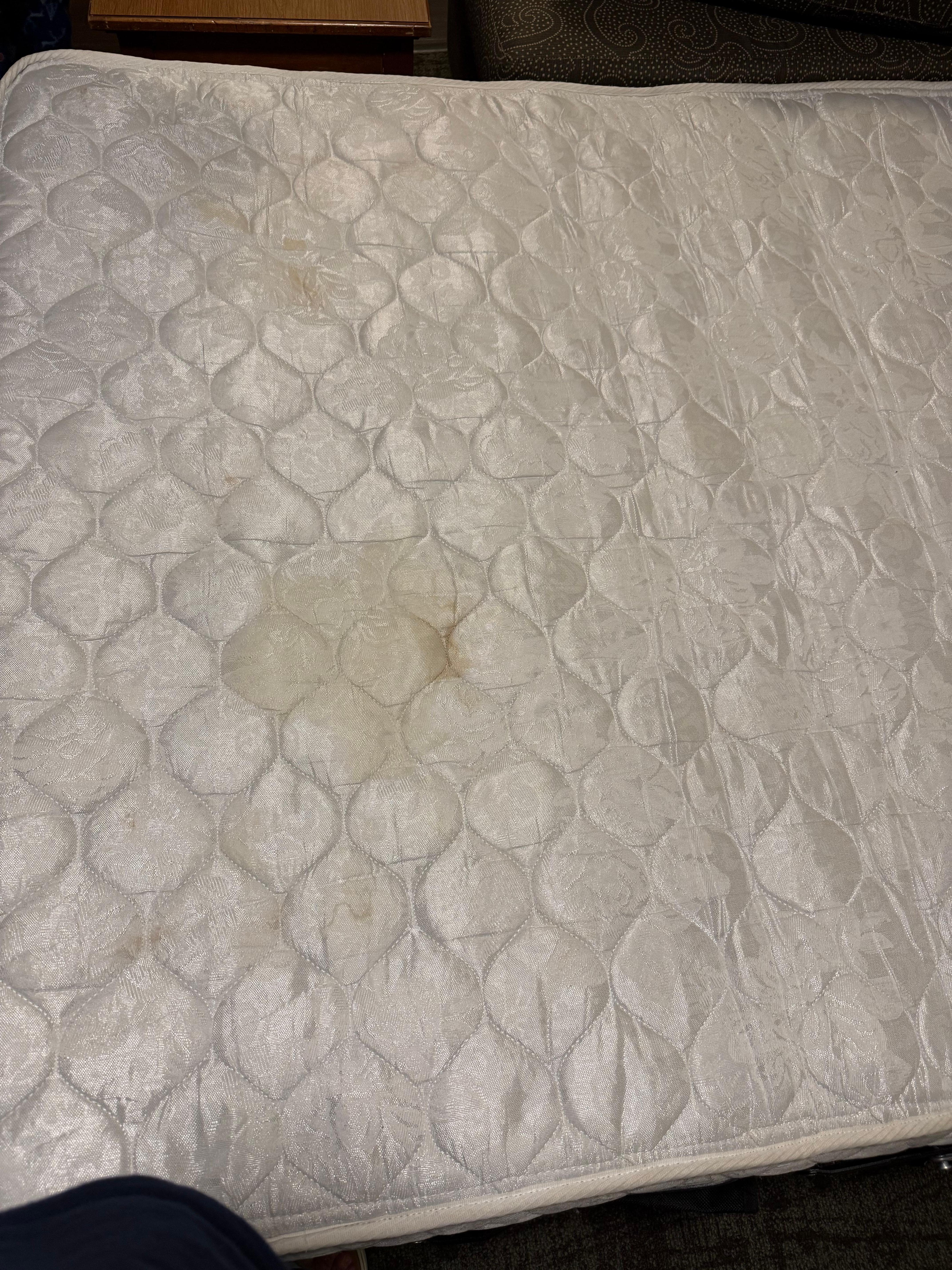 Pull out couch mattress fully extended open