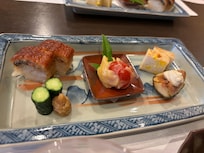 Very stylish meals (this is one of the 9 courses for dinner)