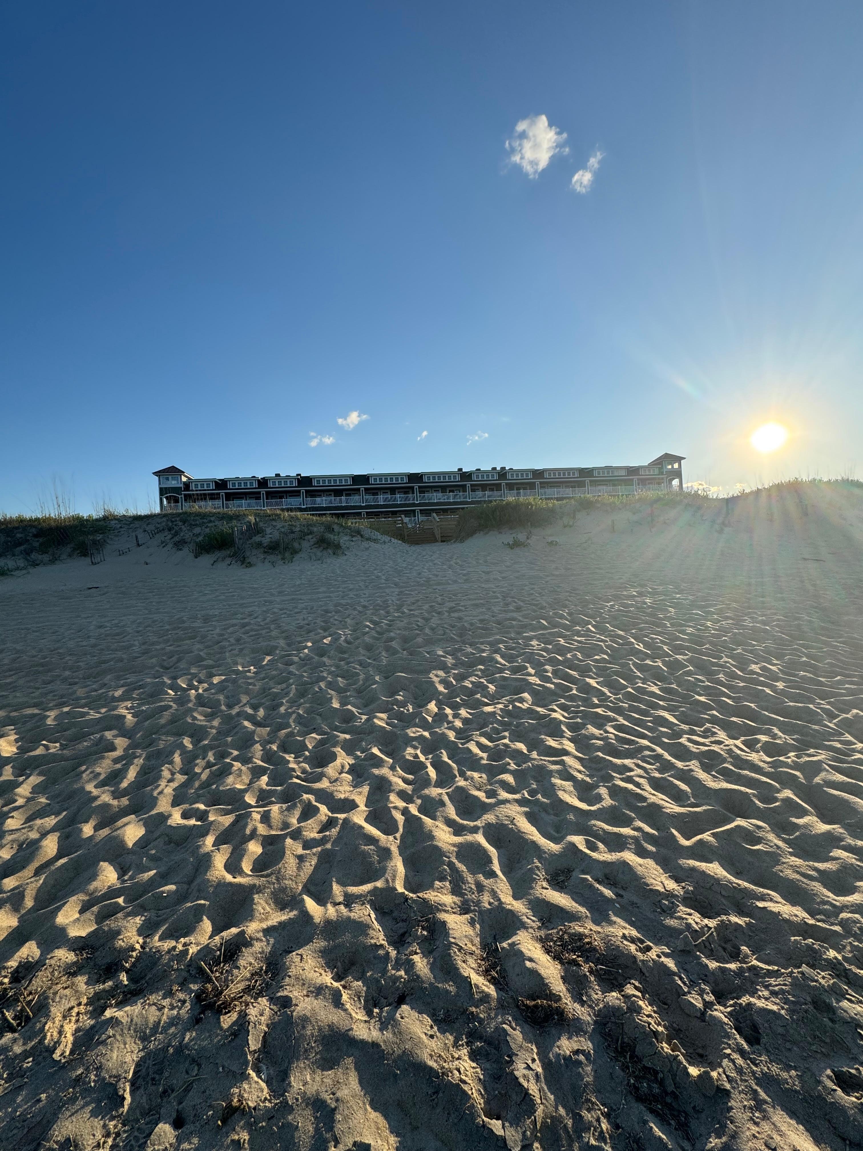 View of the property from the beach