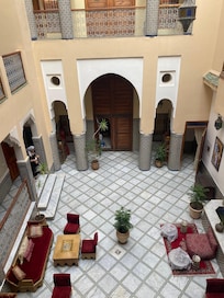 Lobby. View from second floor suite