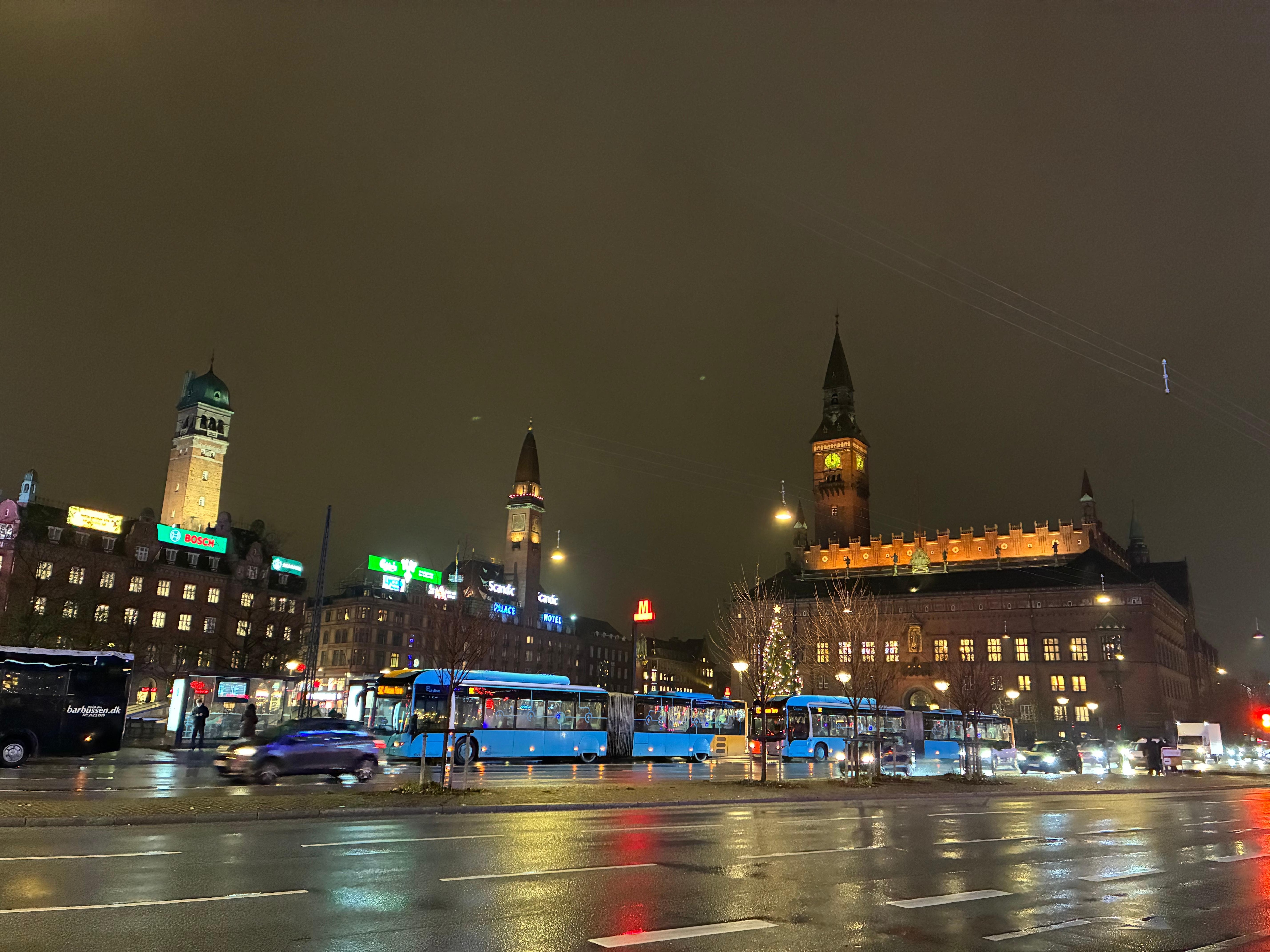 The city hall square viewed from reception