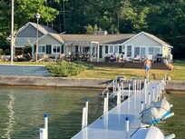 Nice dock, Sandy lake bottom. Great swimming