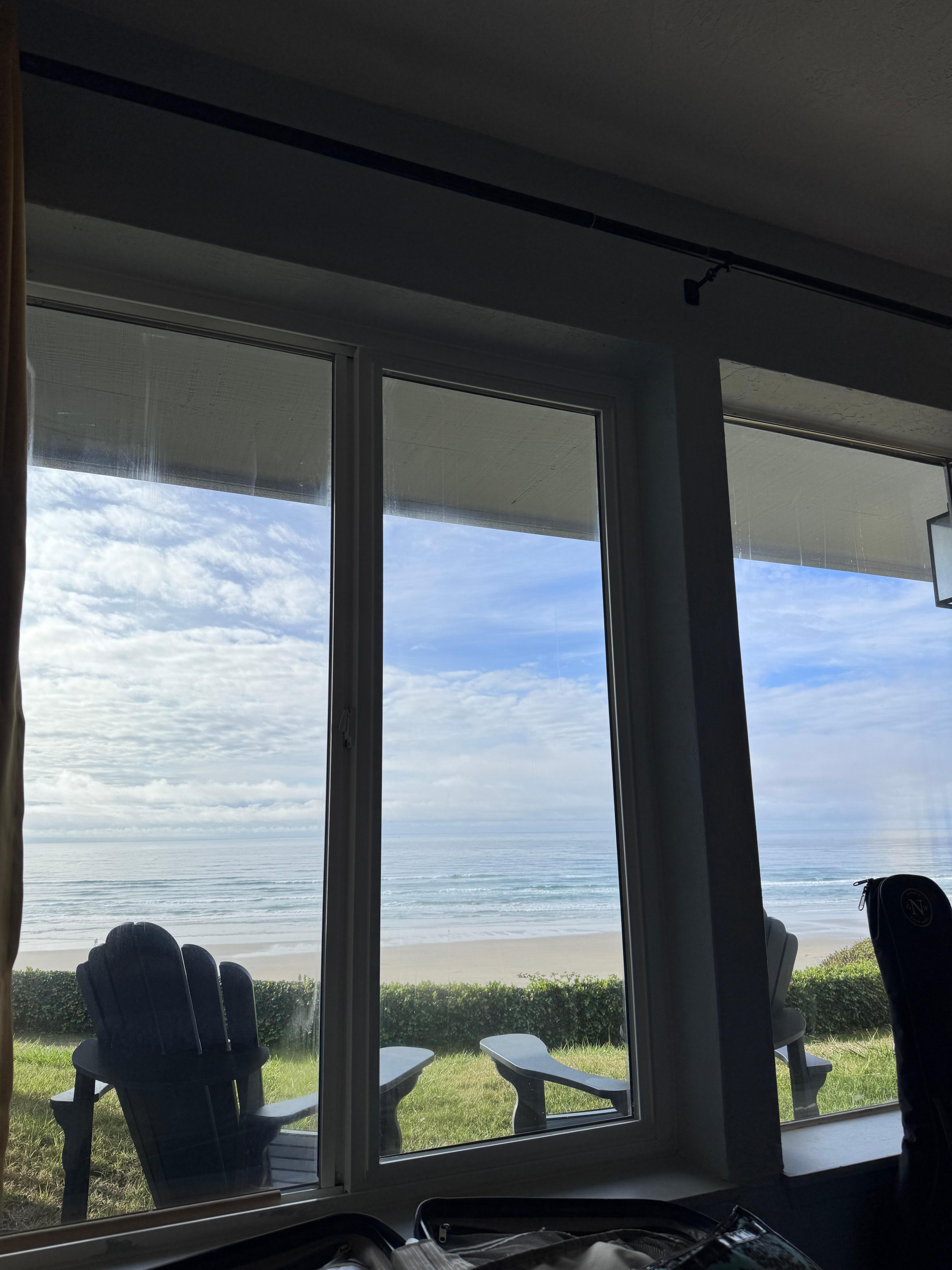 This is what we saw when we opened the door. 