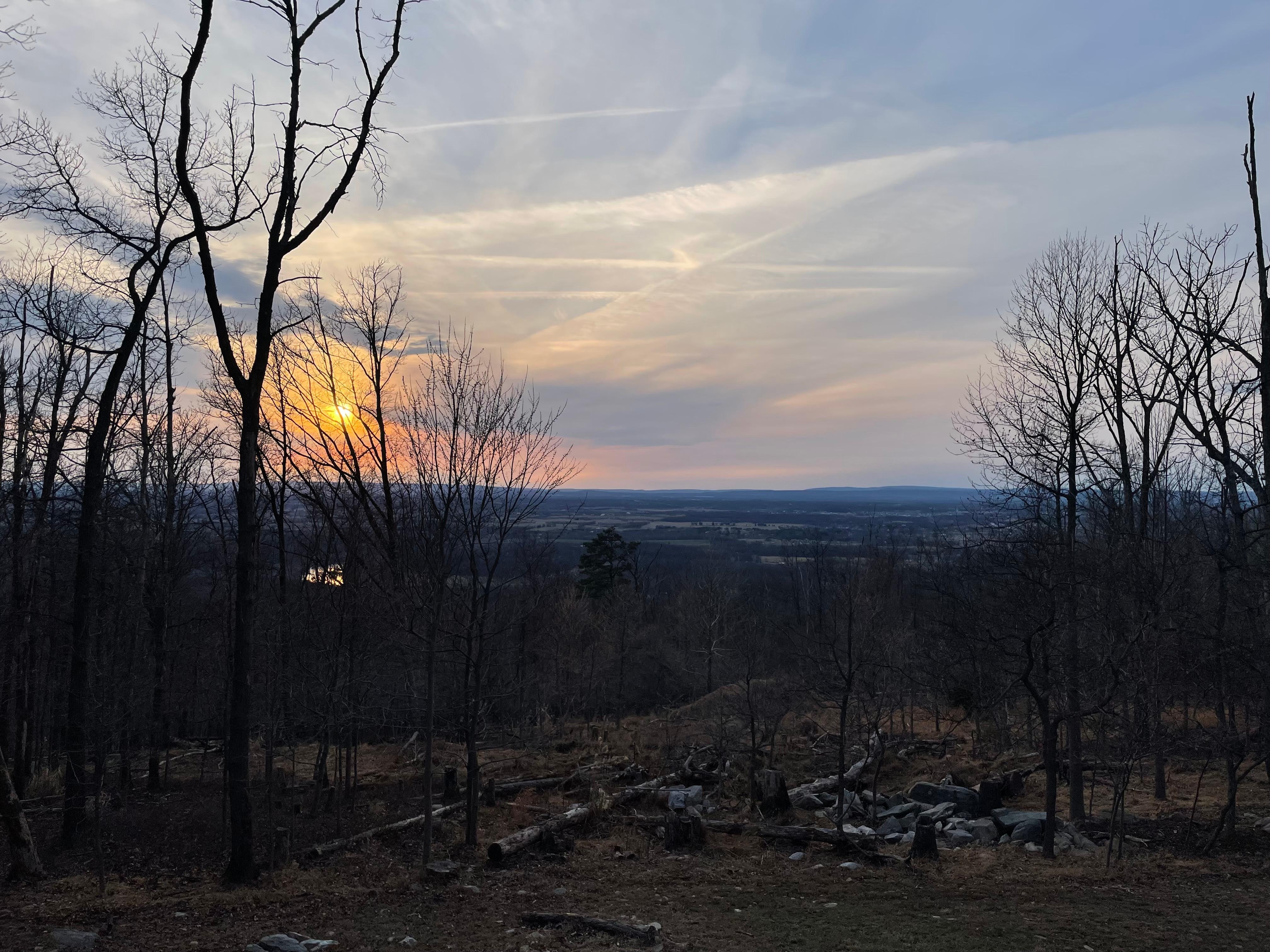 Sunset views from the front porch. 