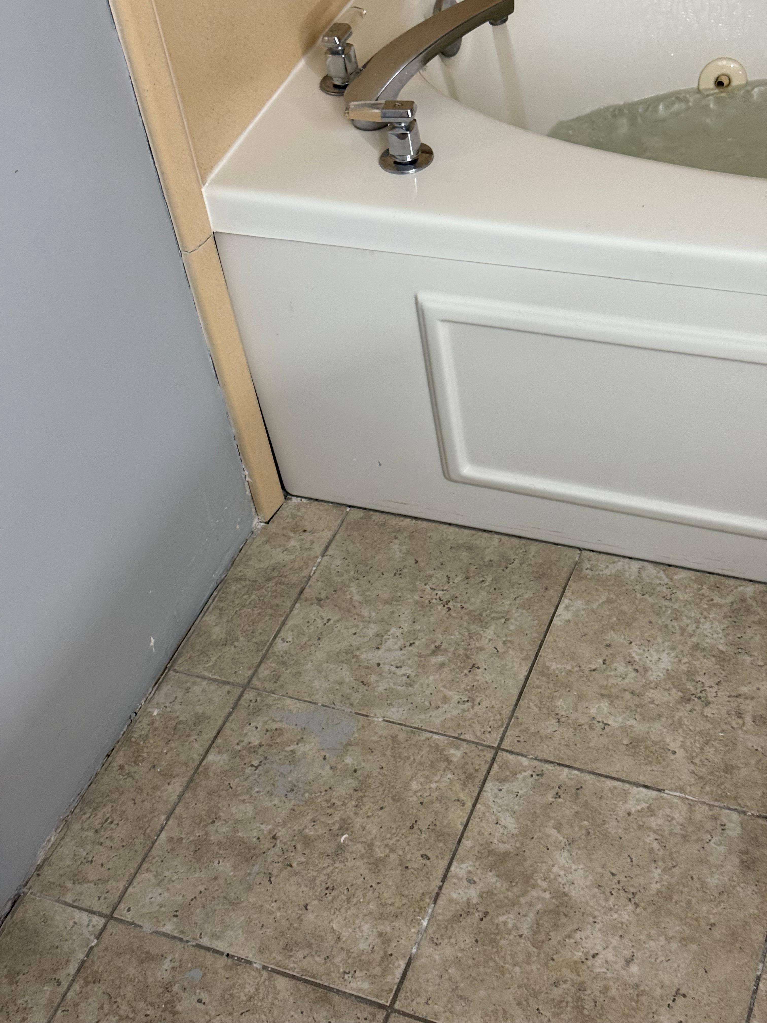 Dirt and mold in bathroom