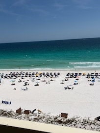 Beach set up.