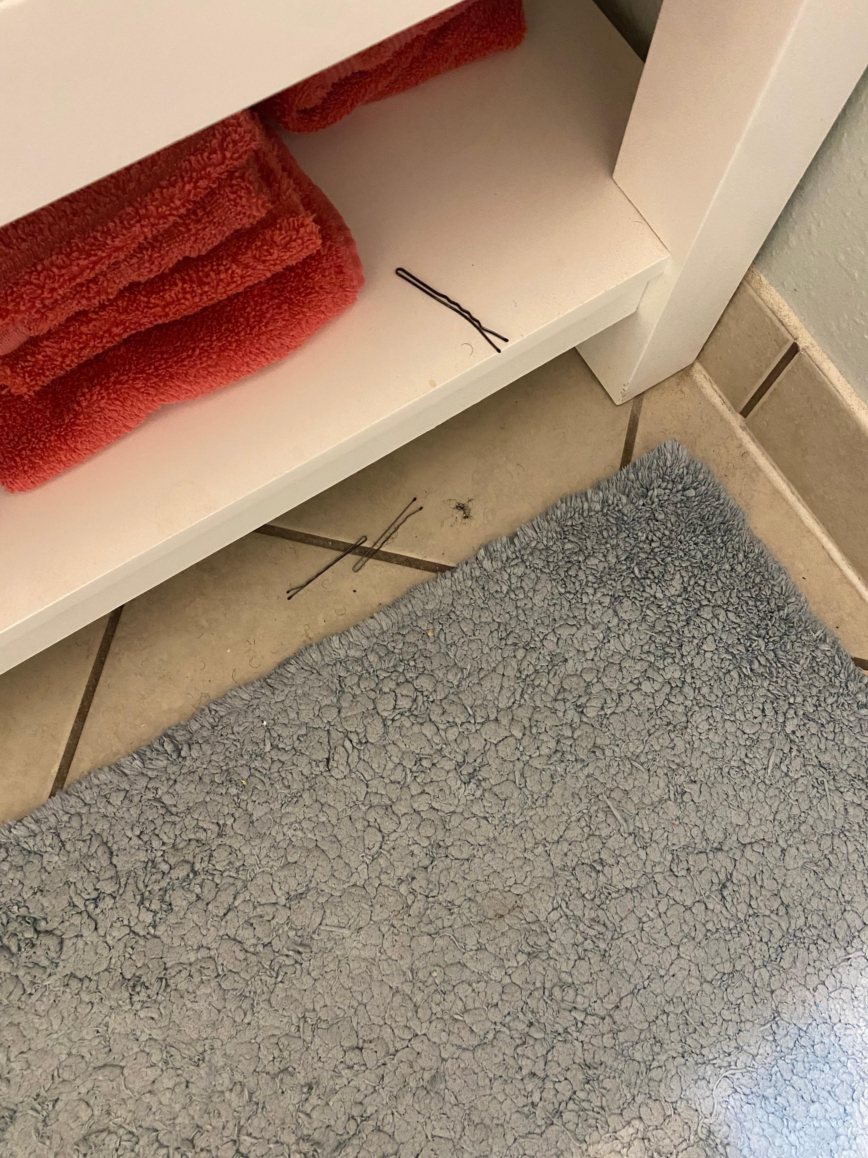 Bathroom was not clean.  Appeared to have beard shavings on the floor as well as bobbie pins.