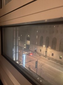 View from the 5th floor and the only window in the suite.