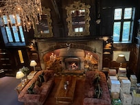 Really lovely fireplace inside