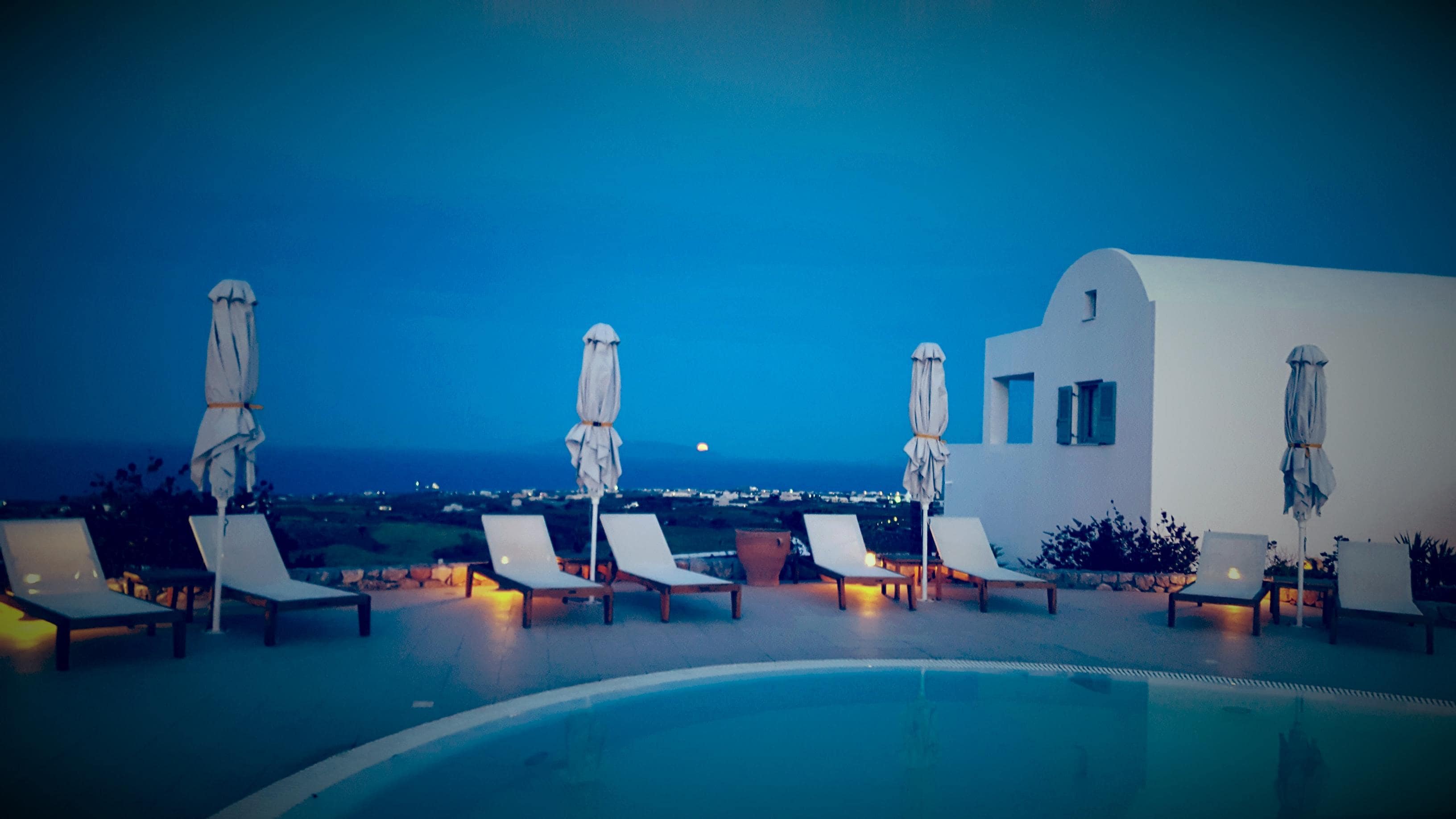 After a beautiful sunset!