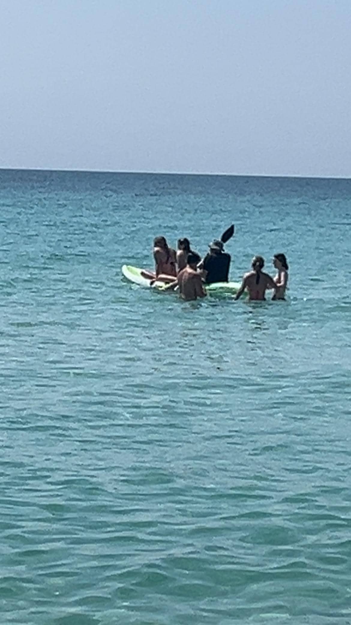 The paddle board 
That we got to enjoy each day, 
