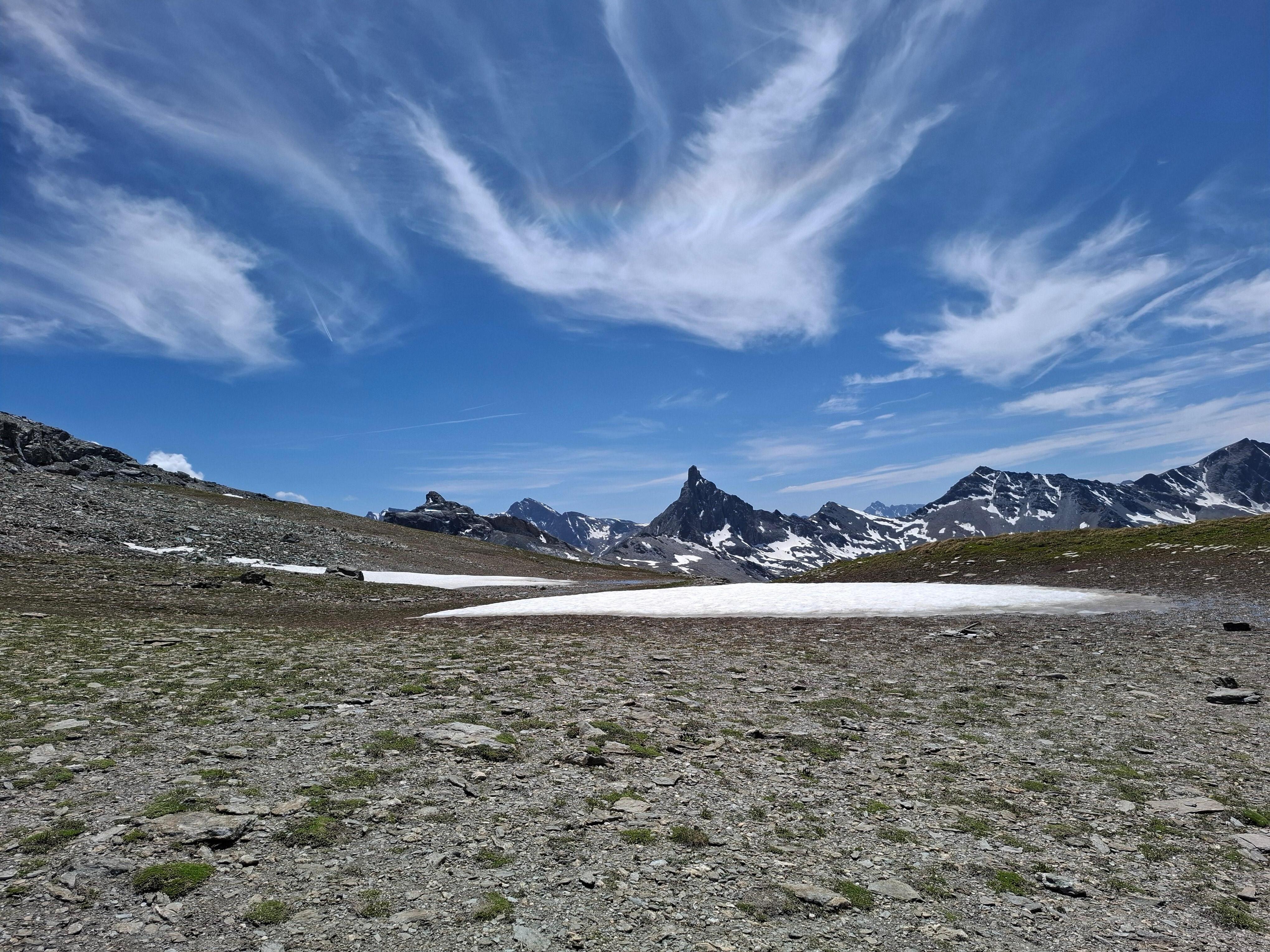 Tête des Tollies vu du col de Chamoussière