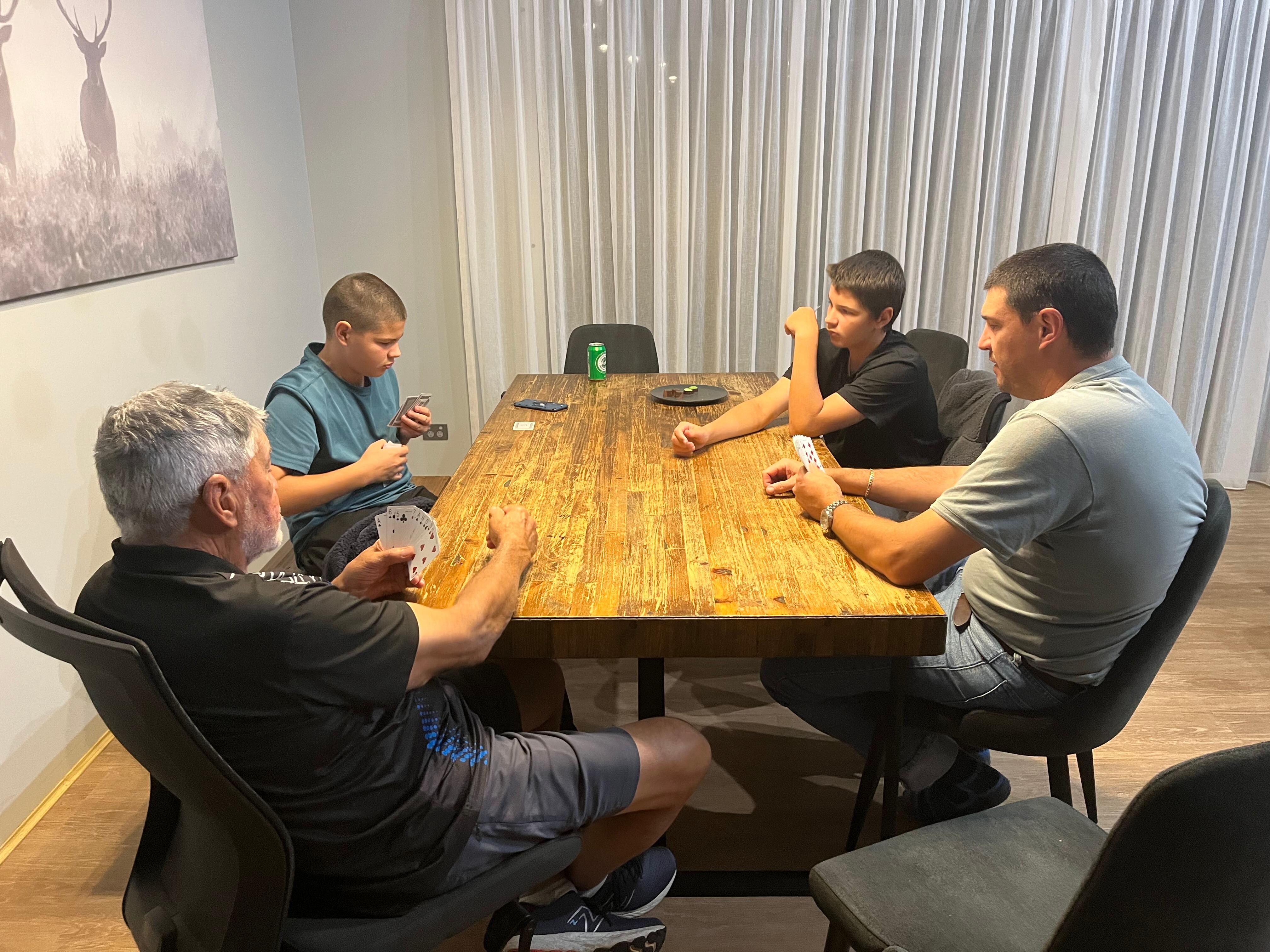 Big table for card and board games and meals 