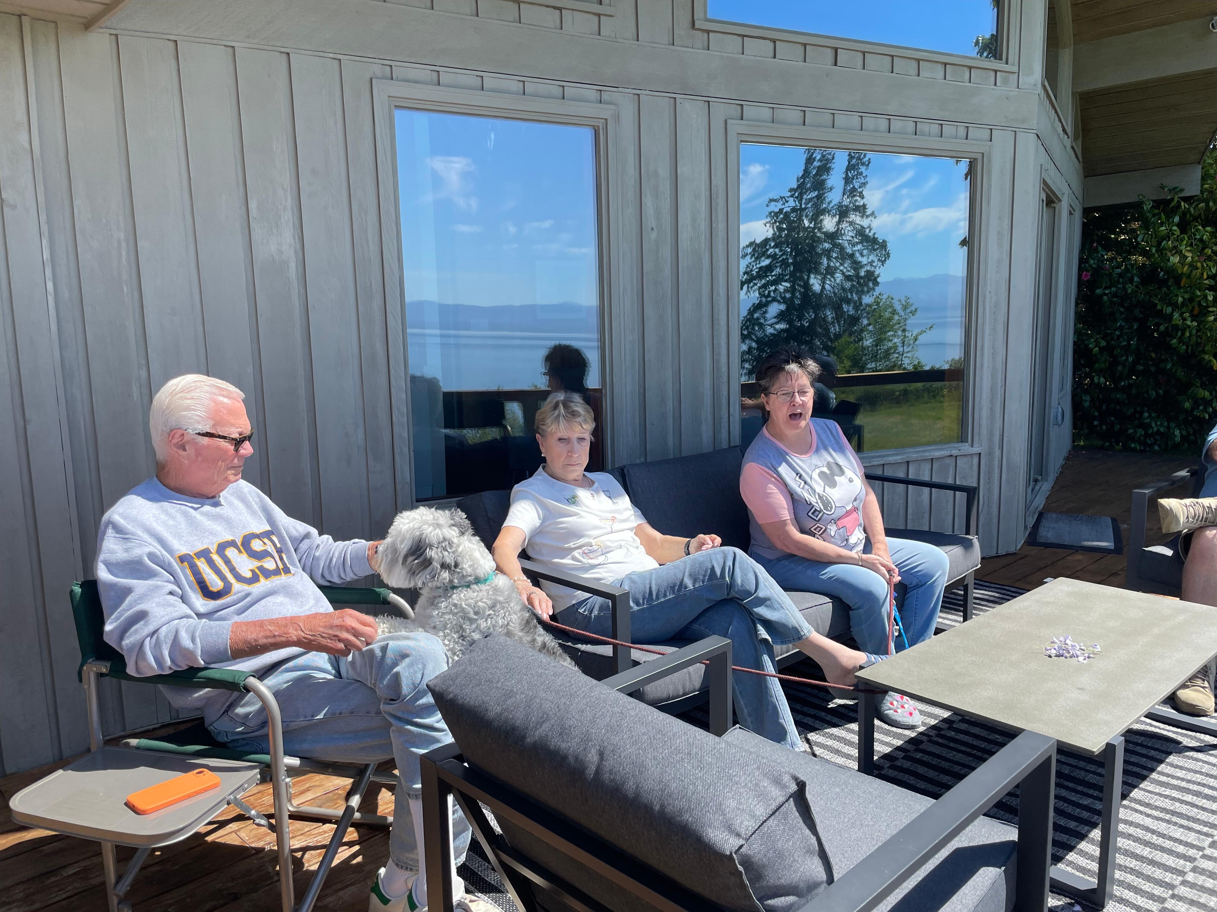 On the deck
