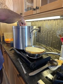 2 burner hot plate to cook for 12 people