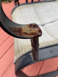 Chair old and rusty