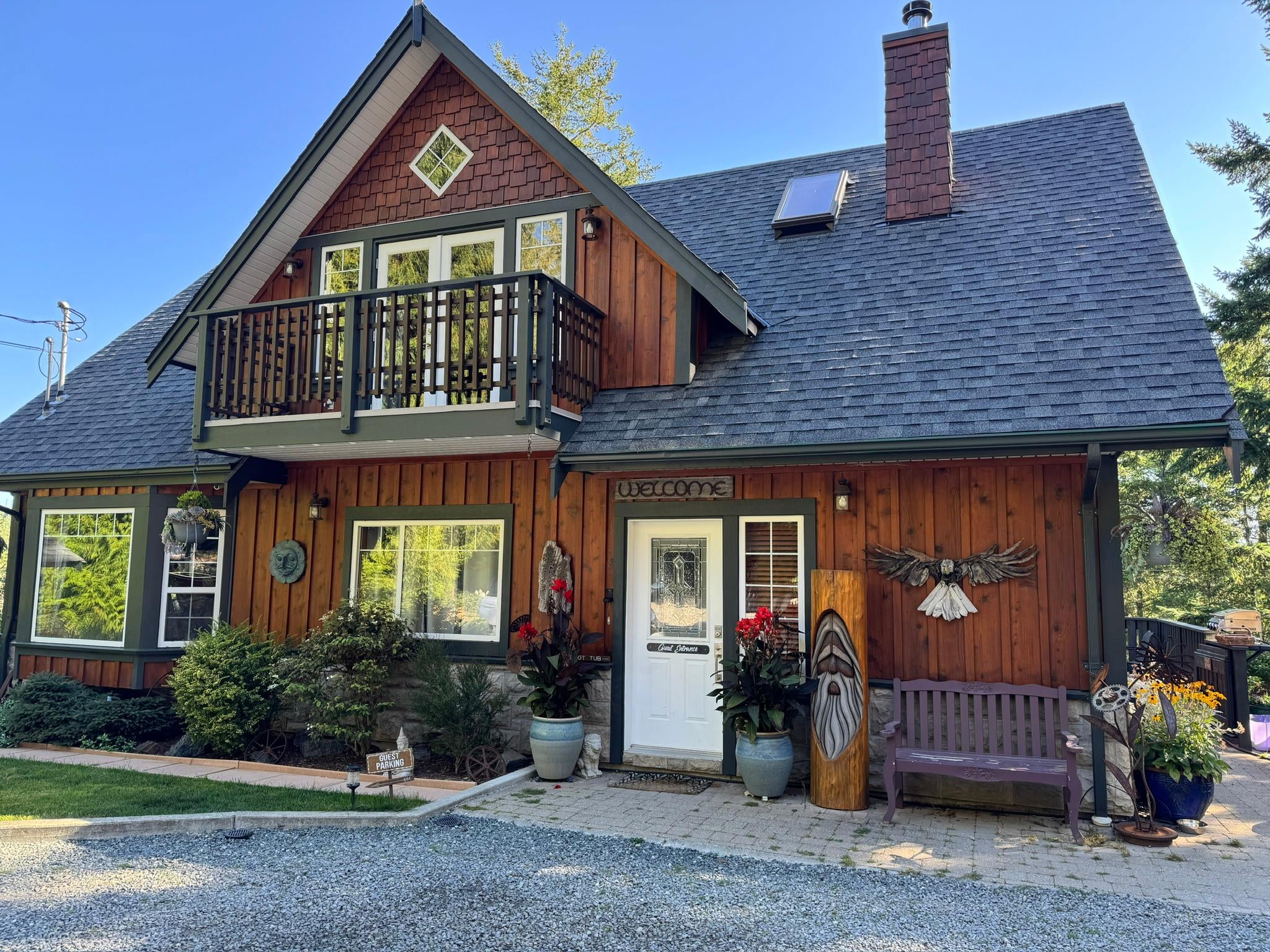 The house made by the owners. We were on the Top floor with separate entrance