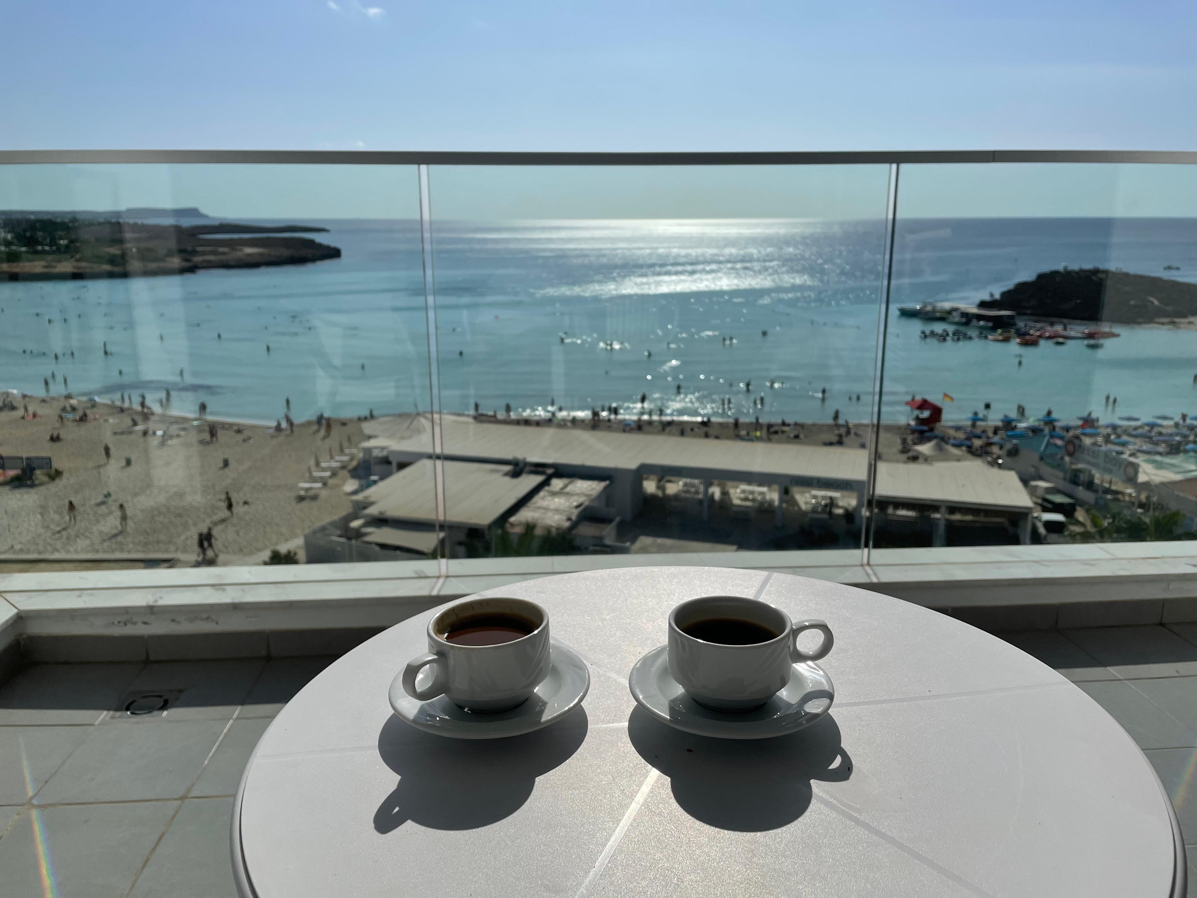 Coffee at the balcony 