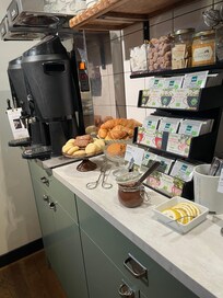 VÀldigt bra utbud pÄ te, kaffe eller choklad