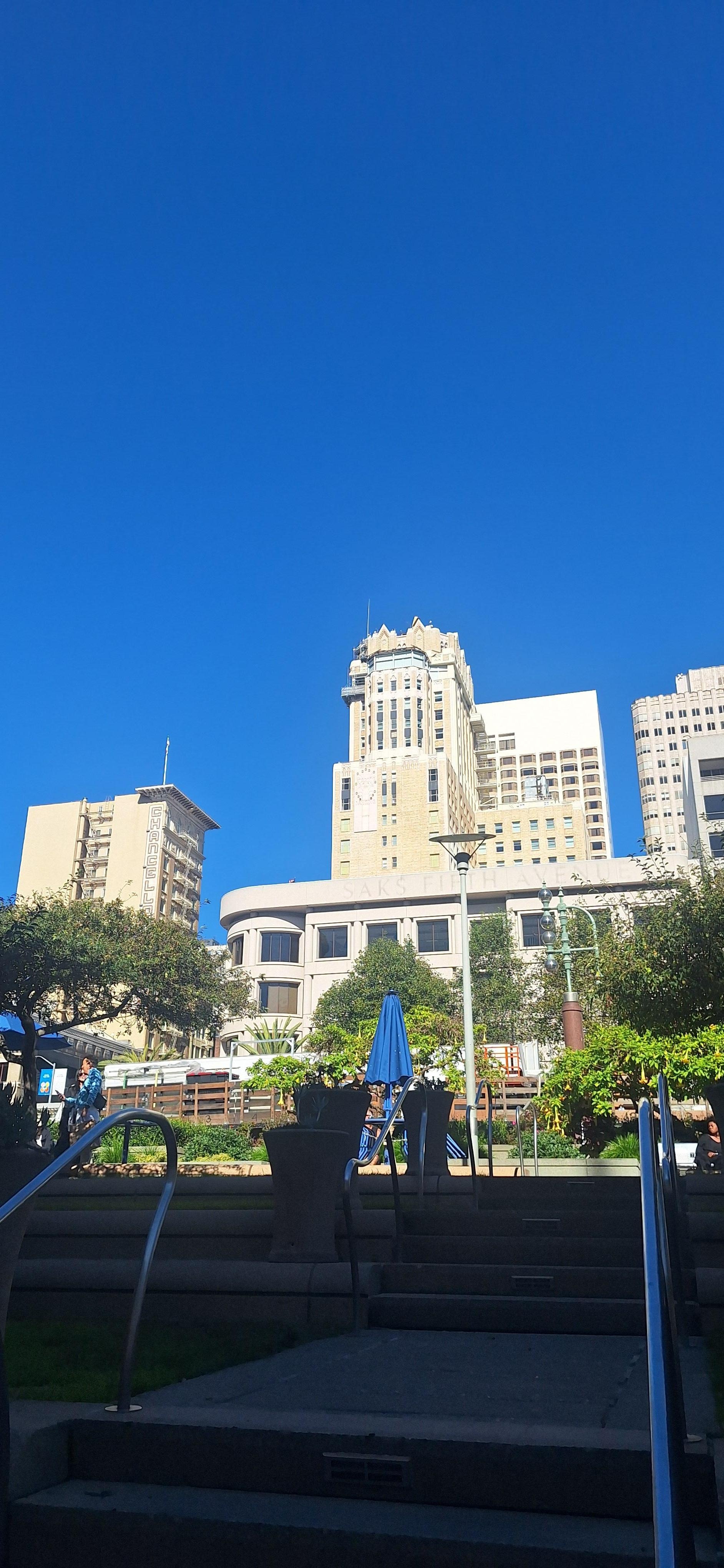 Chancellor Hotel is on the left.