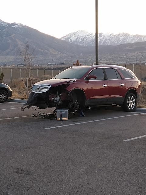 One of many broken down cars