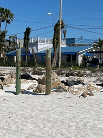 Looking at the house from the beach.