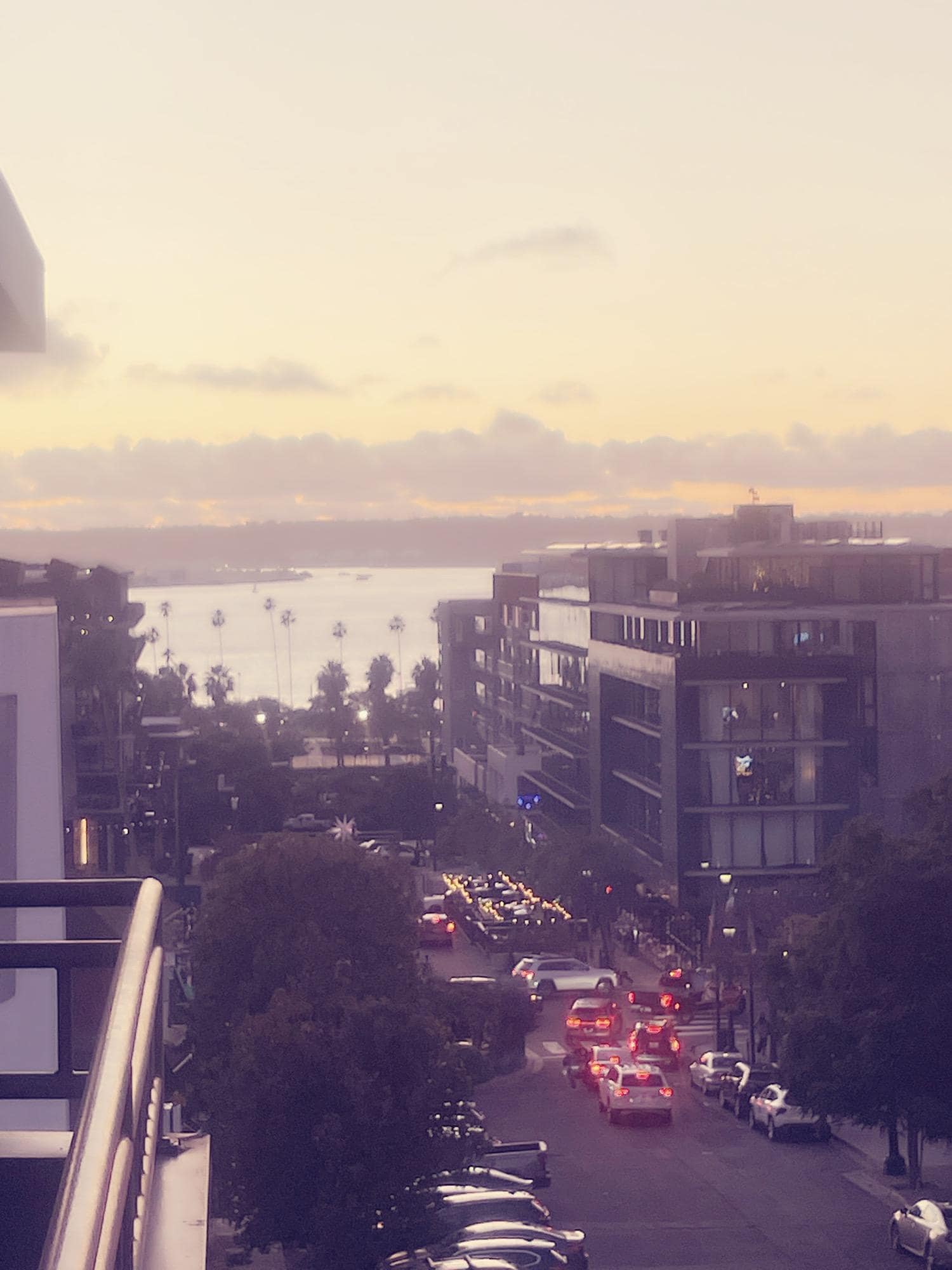 Sunset ocean view from room 502