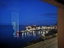 view from Room 112 at night