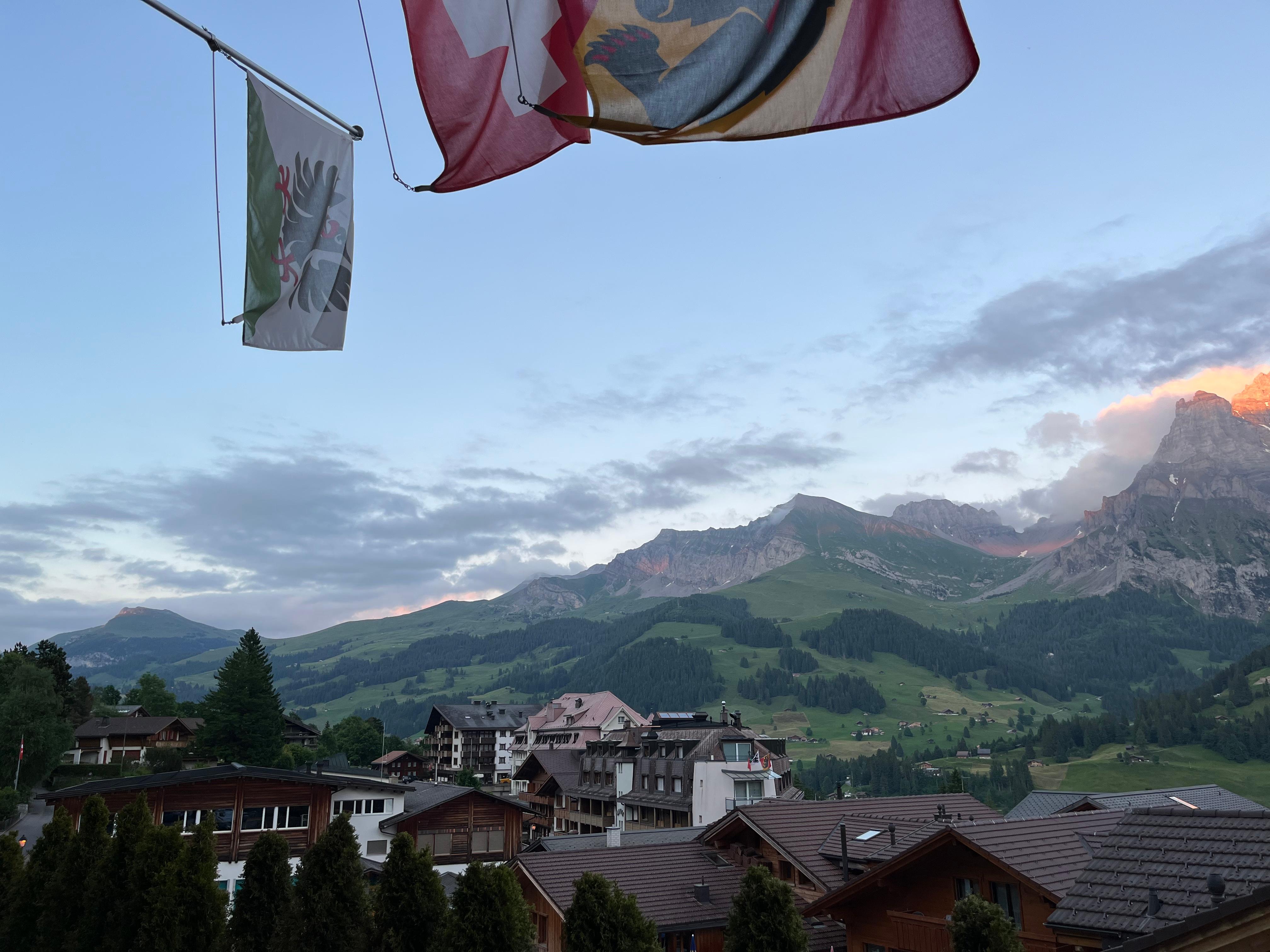 Ausblick vom Einzelzimmer mit Balkon (2. Etage)