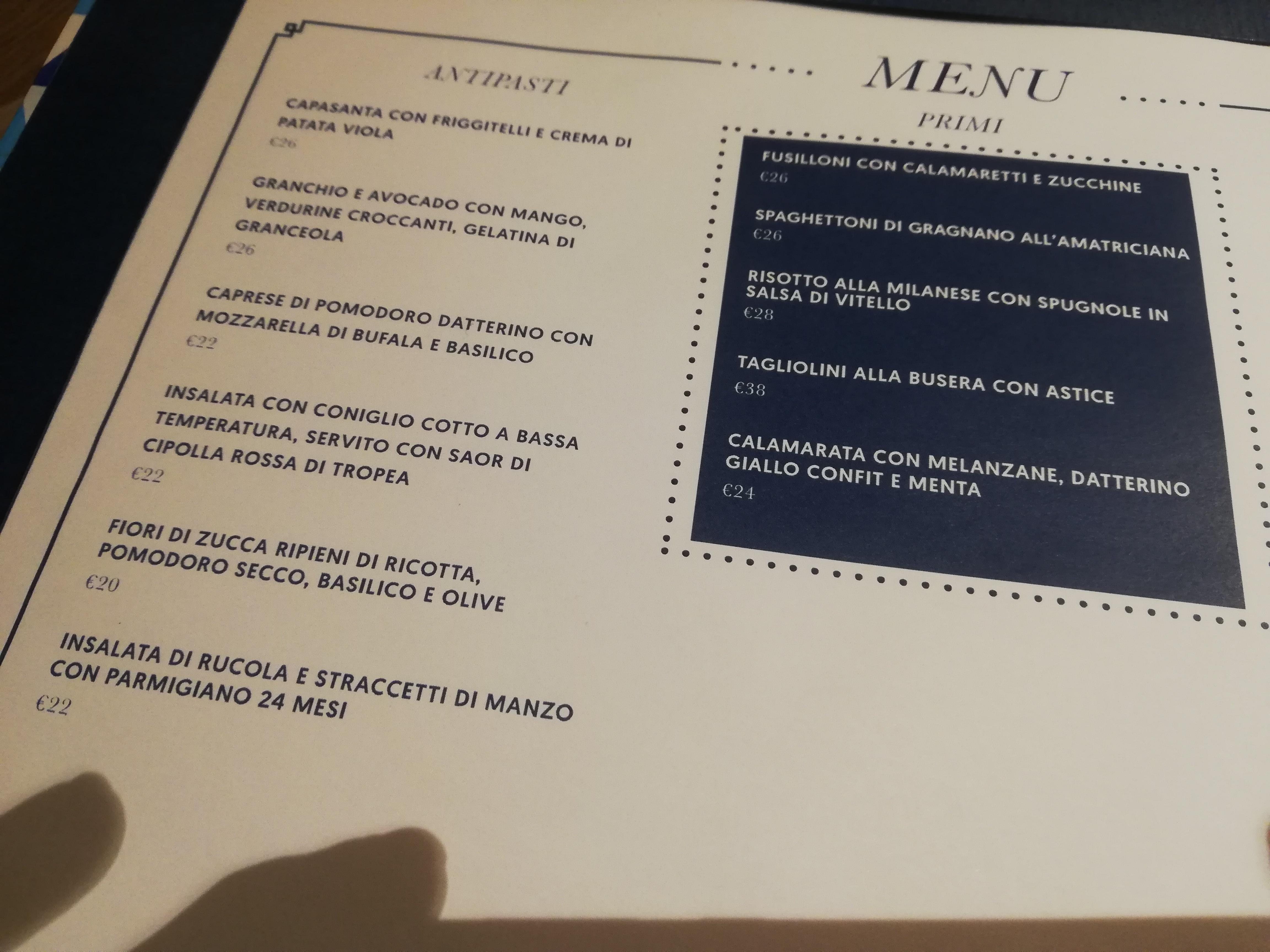 Menu pranzo rist Sagra