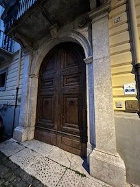 The entrance
