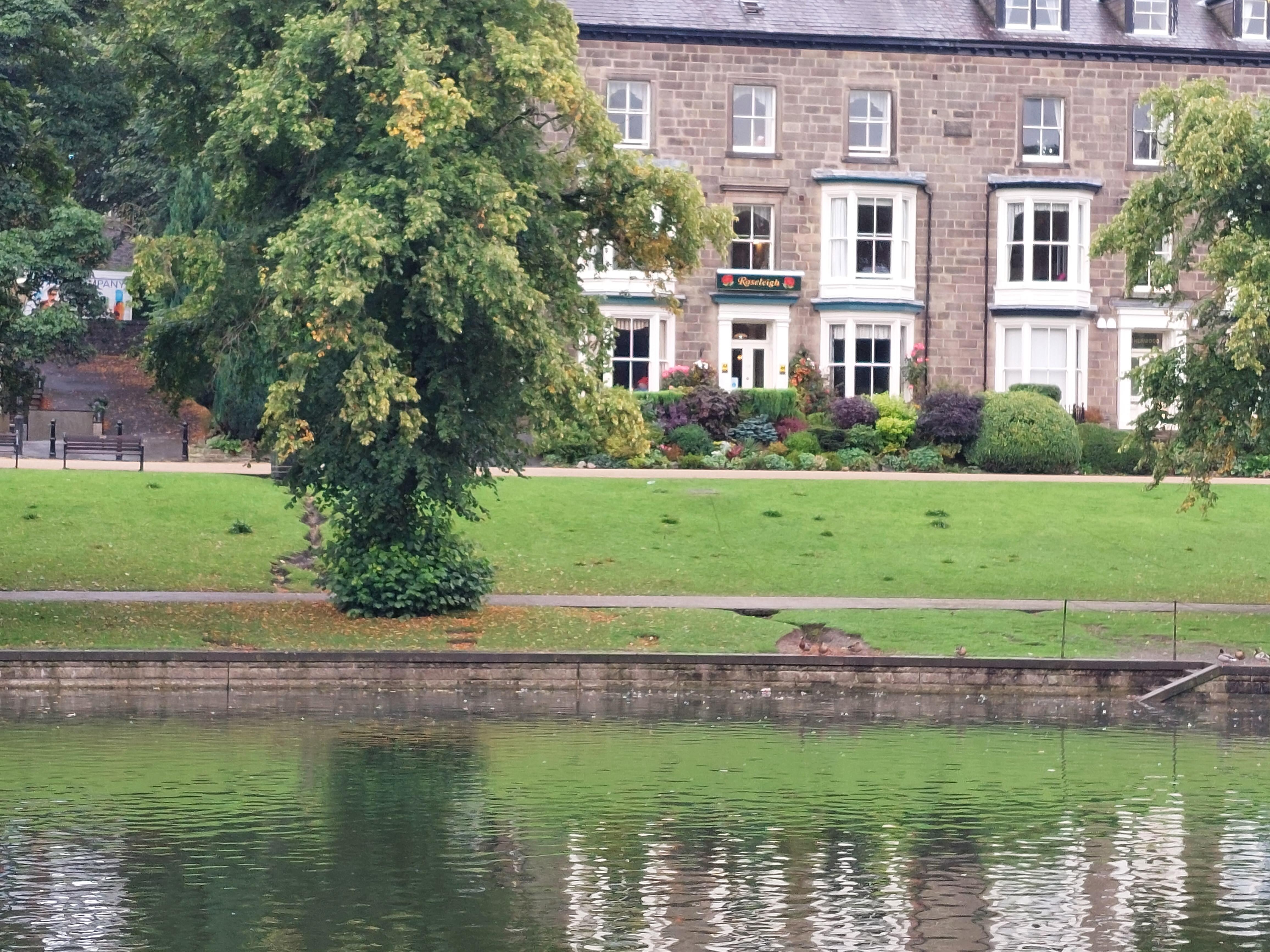 From across the lake