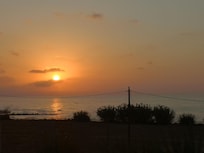 Coucher de soleil vu de la chambre