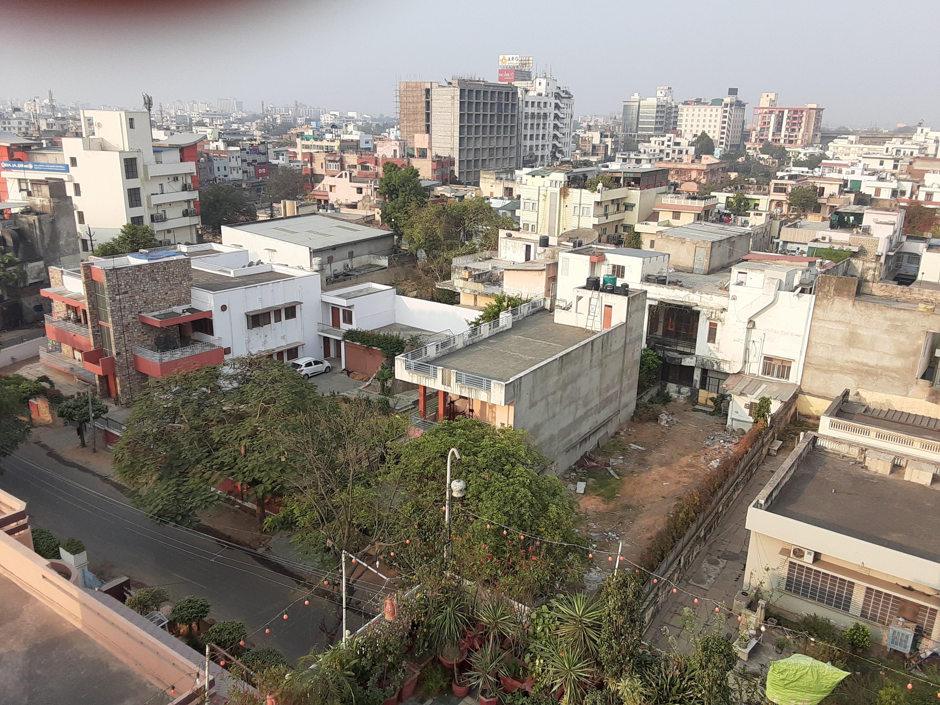 View from rooftop restaurant