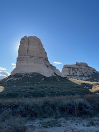 Hiked at Jailhouse and Courthouse rocks.