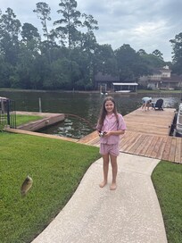 Fishing on dock