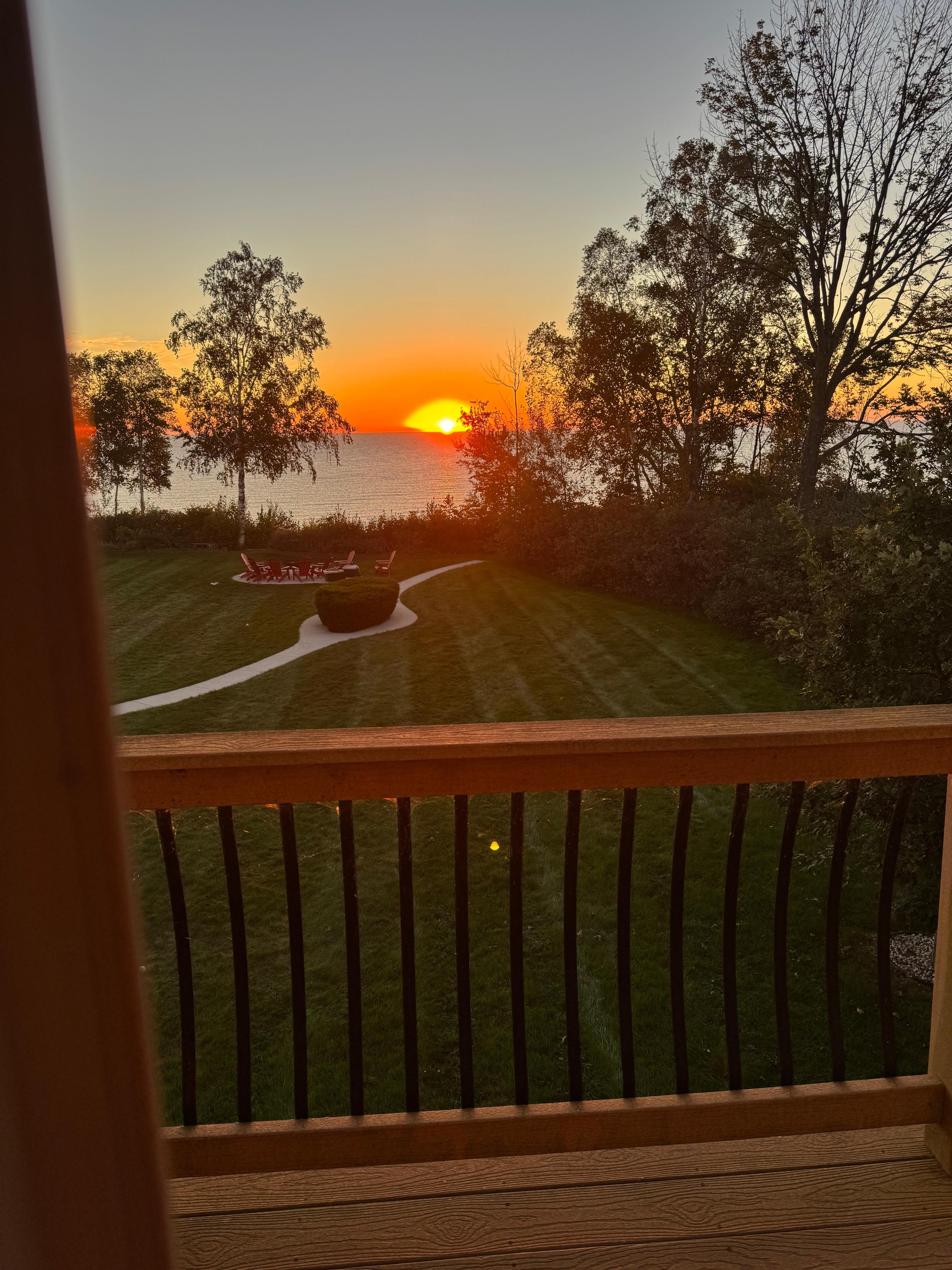 Sunrise over the lake.