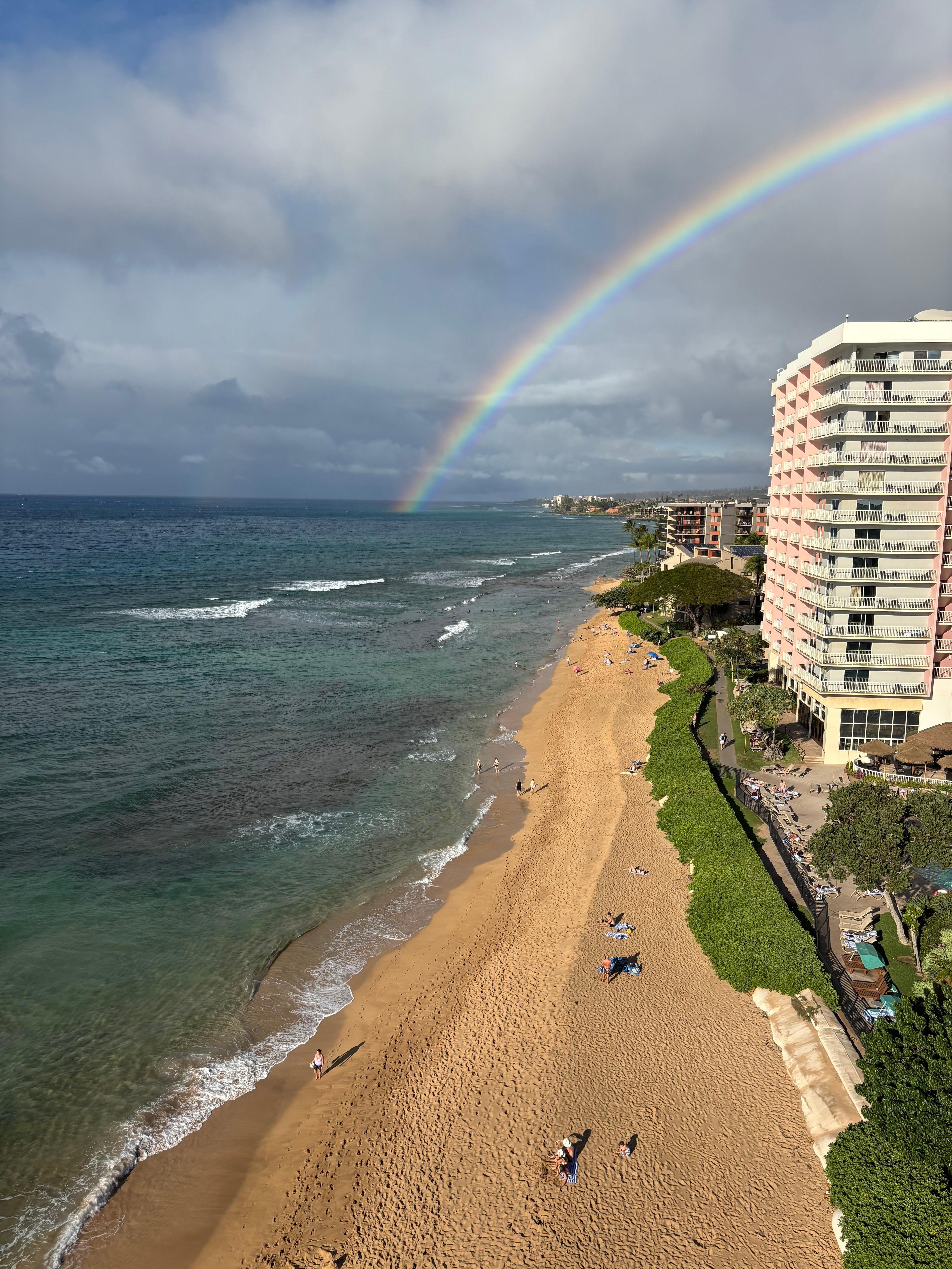 The view looking north from our balcony.