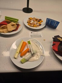 Evening reception snacks were yummy 😋