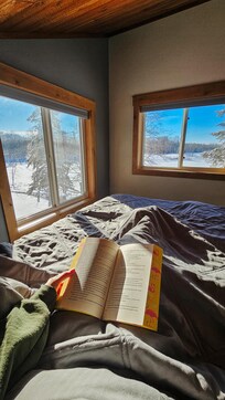 The view from the loft is the best. A good book and a quiet morning was so nice.