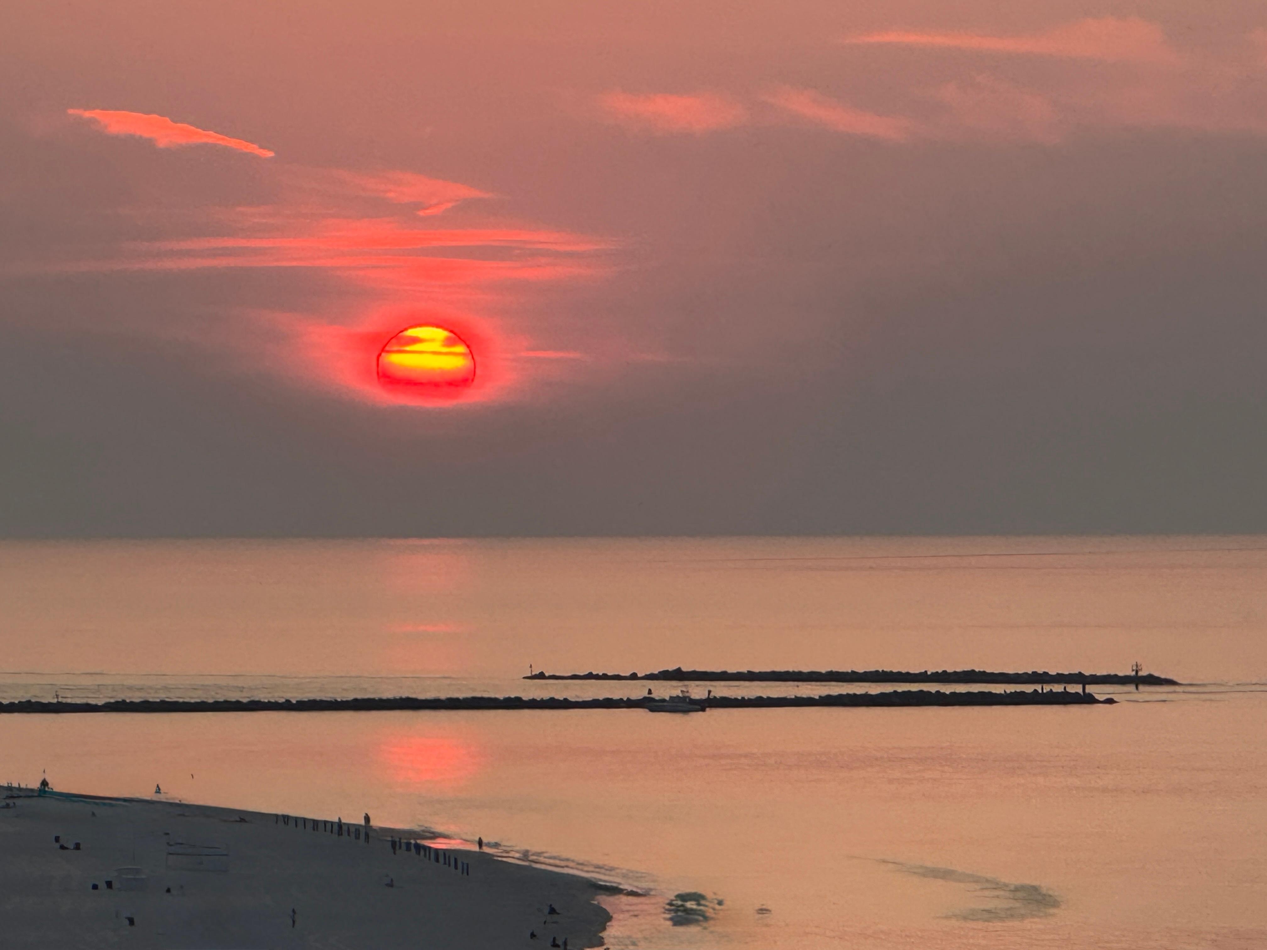 Sunrise from balcony