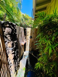 Lovely outdoor shower