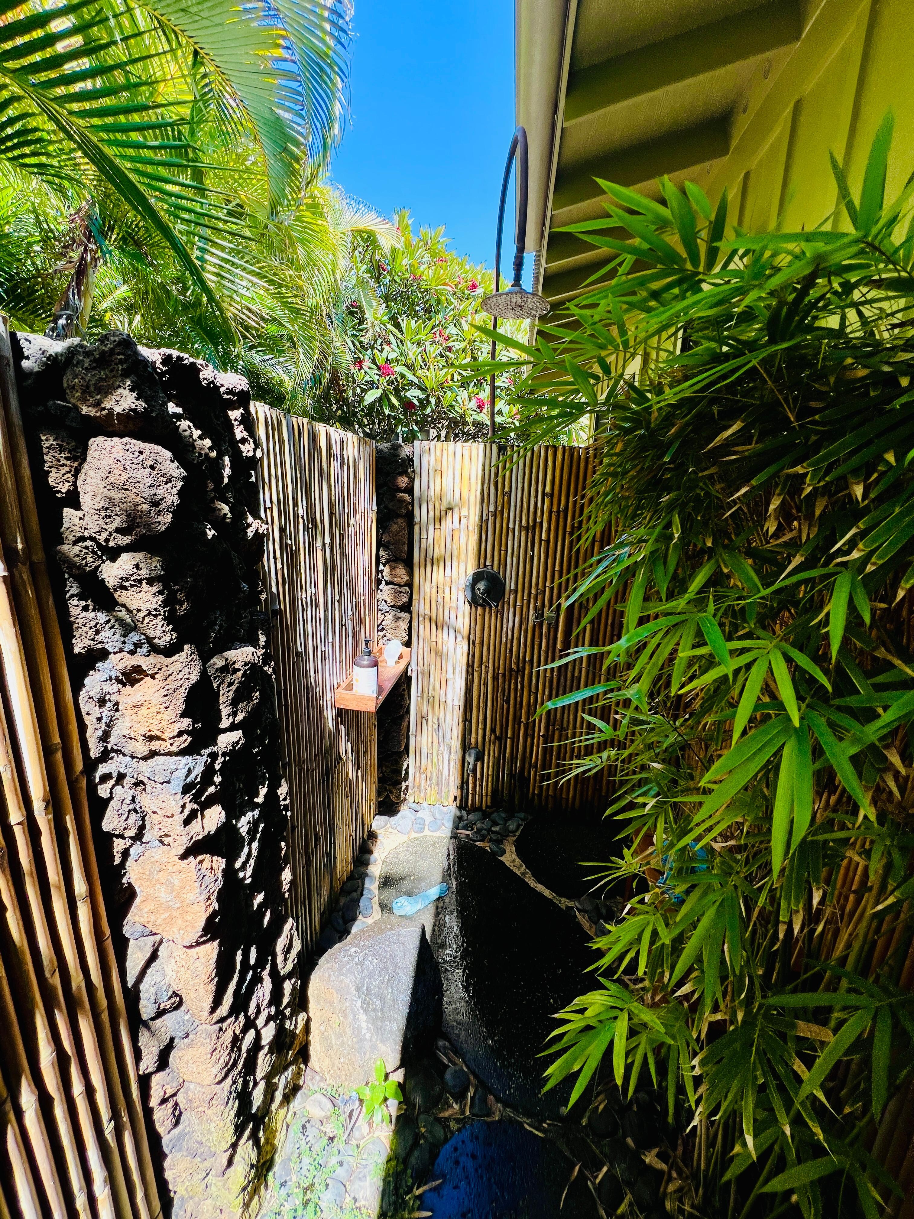 Lovely outdoor shower