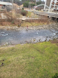 Looking out from the balcony